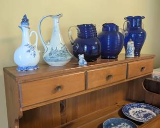 Delft and cobalt glass
