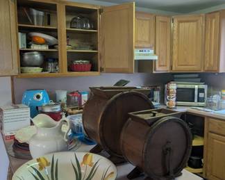 Second kitchen and butter churns