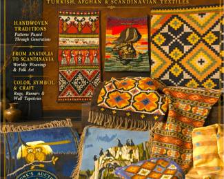vintage textiles, handwoven textiles, textile art, woven wall hangings, handmade rugs, wool rugs, Kilim rugs, Afghan Kilim, Turkish Kilim, Anatolian textiles, Scandinavian textiles, Swedish Rölakan, Norwegian folk art, folk-art tapestry, tapestry rugs, wall tapestries, geometric rugs, tribal patterns, Southwestern rugs, woven runners, vintage American flag, 48-star flag, Americana collectibles, patriotic collectibles, historic memorabilia, World War II memorabilia, WWII ration books, wartime ephemera, antique albums, Victorian photo album, vintage paper collectibles, folding paper fans, Cadillac Cyclone, automotive memorabilia, space exploration art, aviation artwork, historical clocks, antique wall clock, American history, cultural artifacts