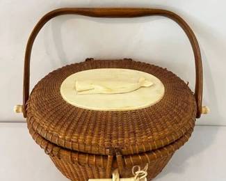 1978 Jose Formoso Reyes Nantucket Friendship Basket Purse