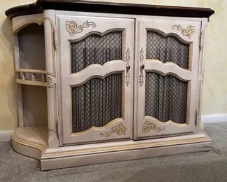 french provincial bar cabinet