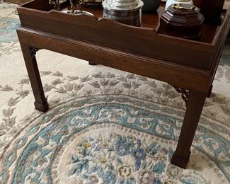 Vintage Mahogany tray table $300