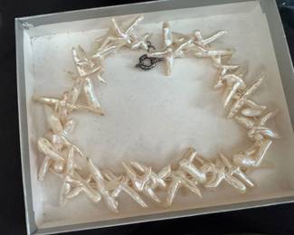 Freshwater Cross Pearl Necklace