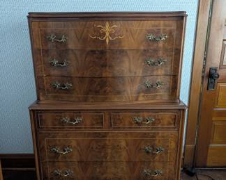 Antique Joerns French Provincial highboy dresser