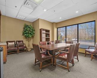 Conference table and chairs 