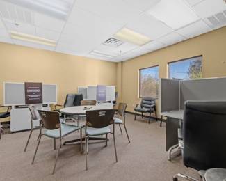 Cubicles, office chairs