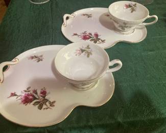 Set of 6 snack servers w/cups