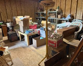Work in progress. A more promising attic than usual!