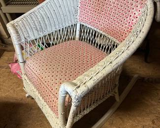 Wicker rocker