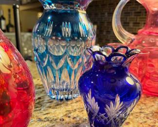 Colored Glass Vases