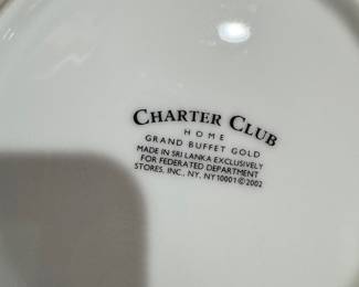 Charter Club "Grand Buffet Gold" China