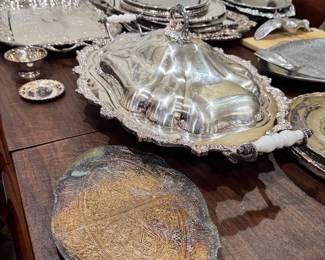 Silver-plate and other metal