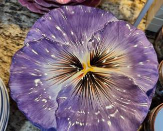 Fitz and Floyd Flower Plates