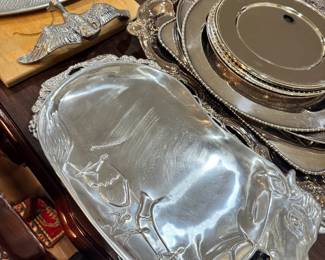 Silver-plate and other metal