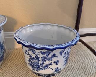 Blue and White