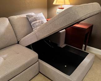 Storage Convertible Sofa