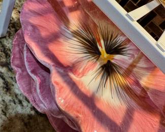 Fitz and Floyd Flower Plates