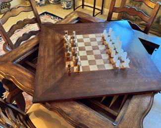 Game Table with Chess board top