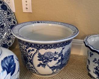 Blue and White