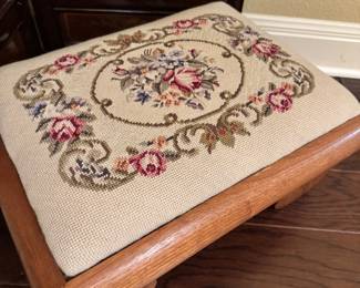 Embroidered Stool