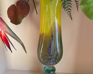 Large Art Glass Vase