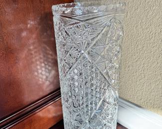 Very Tall Crystal Vase