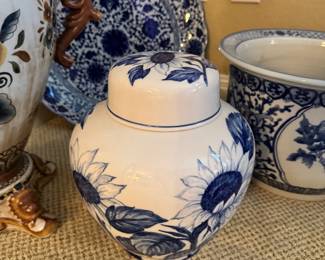 Blue and White