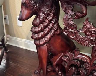 Carved Marble top Sofa/Entry Table