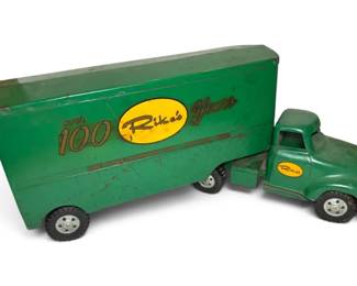 Vintage Tonka Pressed Steel Rikes 100 Years Tractor Trailer Truck