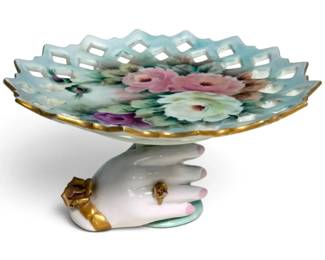 Porcelain Floral Hand Dish