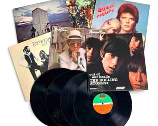 Vinyl Records  The Rolling Stones, Led Zeppelin, Fleetwood Mac, David Bowie, Elton John,  More