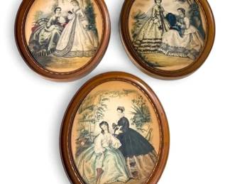 Framed VictorianStyle Oval Leroy Imp Paris Prints