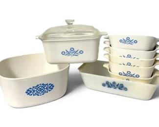 Corningware Blue Cornflower Casserole  Baking Dishes