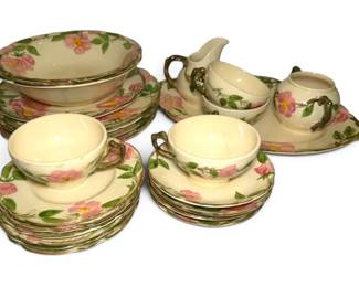 Franciscan Desert Rose Earthenware Floral Dish Set