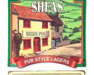 Michael Sheas Metal Bar Sign  Made In USA Bar Sign