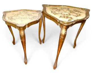 Italian Florentine Style Side Tables