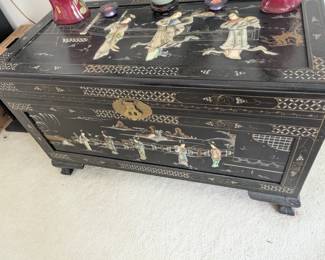 Mother of Pearl Inlaid Storage Chest
