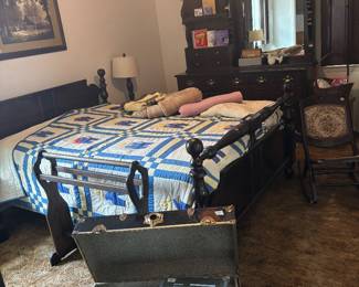 Bedroom set, GI Joe foot locker