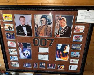 James Bond 007 Multigenerational Autographs