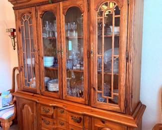 China Hutch…63” length x 17” depth…85” height(center)