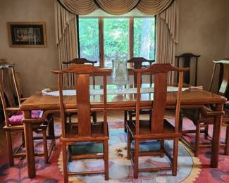 Asian Dining table with chairs