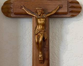 1960's Wood Crucifix