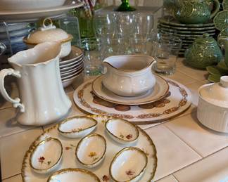 Vintage Dresden Porcelain Egg Server