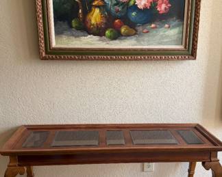 Console Table, Vitage Art