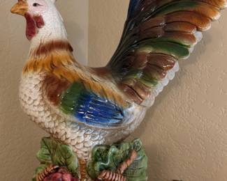 Majolica Style Rooster 
