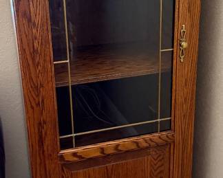 Vintage Cabinet w Glass Front Door