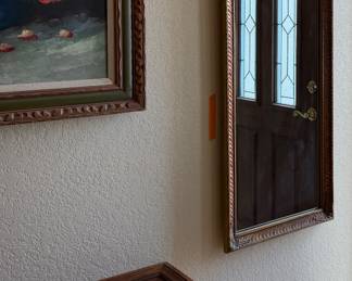 Entry Mirror, Art, Entry Table w Queen Anne Legs