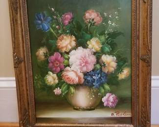 Oil on canvas painting 