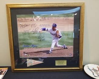 Nolan Ryan autographed "The Ryan Express" Hall of Fame photo 1999