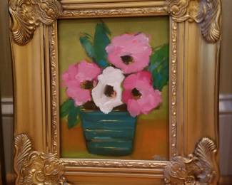Contemporary oil on canvas painting 